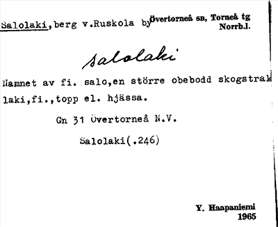 Bild på arkivkortet för arkivposten Salolaki
