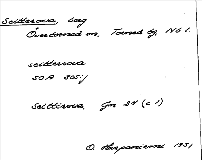 Bild på arkivkortet för arkivposten Seitterova