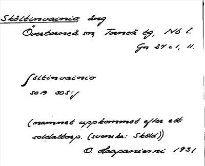 Bild på arkivkortet för arkivposten Sköltinvainio