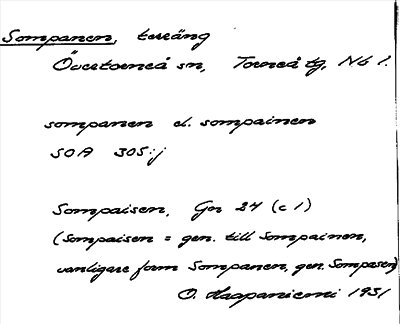 Bild på arkivkortet för arkivposten Sompanen