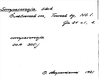 Bild på arkivkortet för arkivposten Sompasenoja