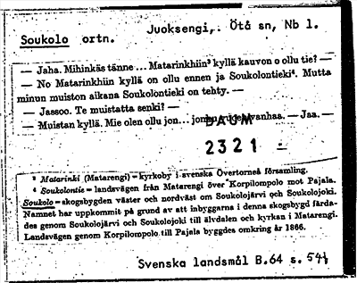 Bild på arkivkortet för arkivposten Soukolo
