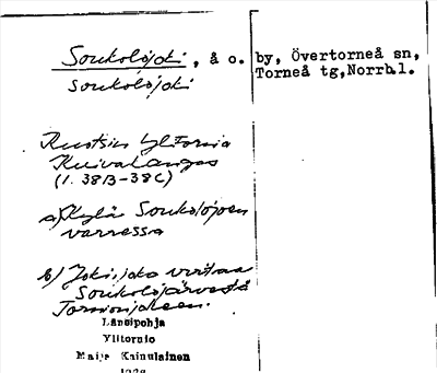 Bild på arkivkortet för arkivposten Soukolojoki