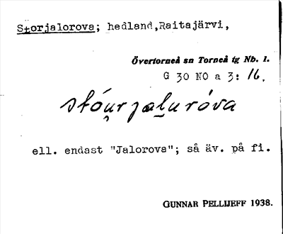 Bild på arkivkortet för arkivposten Storjalorova