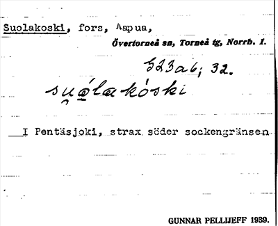 Bild på arkivkortet för arkivposten Suolakoski