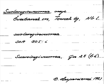 Bild på arkivkortet för arkivposten Suolanginvuoma