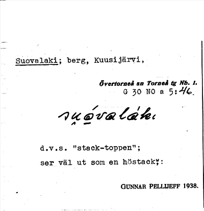 Bild på arkivkortet för arkivposten Suovalaki
