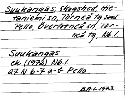 Bild på arkivkortet för arkivposten Suukangas
