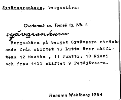 Bild på arkivkortet för arkivposten Syvävaarankuru