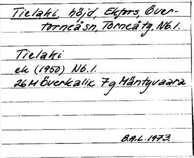 Bild på arkivkortet för arkivposten Tielaki