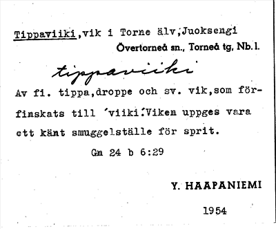 Bild på arkivkortet för arkivposten Tippaviiki