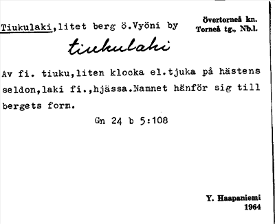 Bild på arkivkortet för arkivposten Tiukulaki