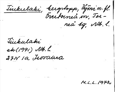 Bild på arkivkortet för arkivposten Tiukulaki