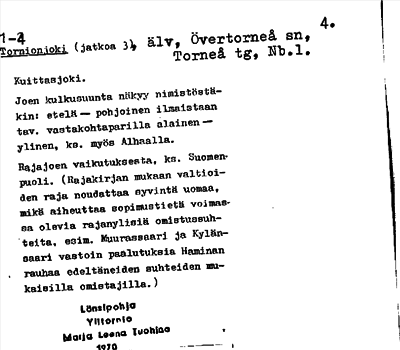 Bild på arkivkortet för arkivposten Tornionjoki