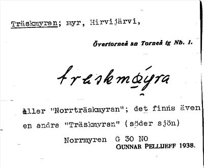 Bild på arkivkortet för arkivposten Träskmyran