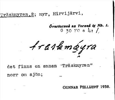 Bild på arkivkortet för arkivposten Träskmyran