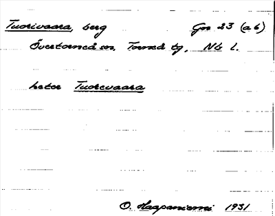 Bild på arkivkortet för arkivposten Tuorivaara