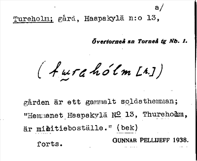 Bild på arkivkortet för arkivposten Tureholm