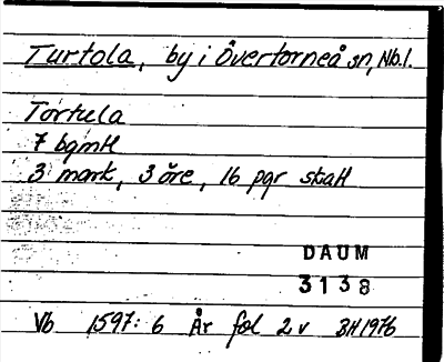 Bild på arkivkortet för arkivposten Turtola