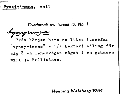 Bild på arkivkortet för arkivposten Tynnyrinmaa