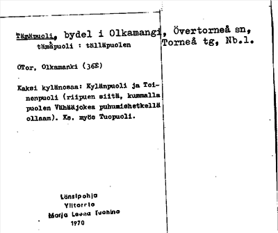 Bild på arkivkortet för arkivposten Tämäpuoli