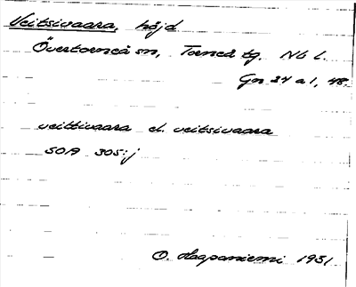 Bild på arkivkortet för arkivposten Veitsivaara