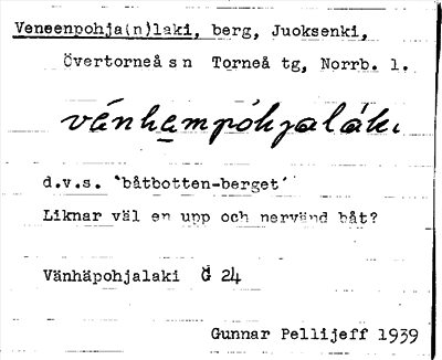 Bild på arkivkortet för arkivposten Veneenpohja(n)laki