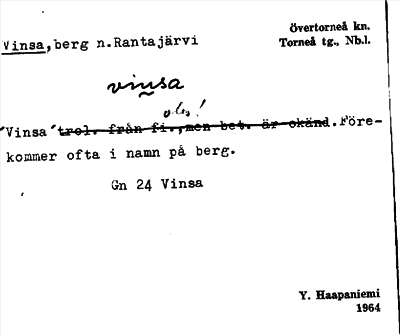 Bild på arkivkortet för arkivposten Vinsa