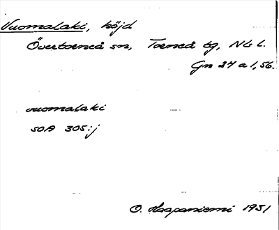 Bild på arkivkortet för arkivposten Vuomalaki