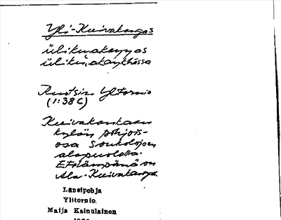 Bild på arkivkortet för arkivposten Yli-Kuivakangas