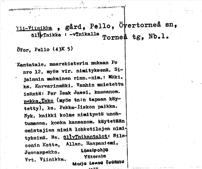 Bild på arkivkortet för arkivposten Yli-Viinikka