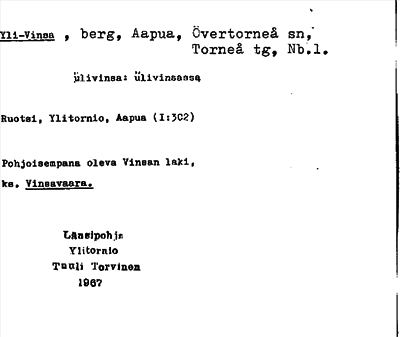 Bild på arkivkortet för arkivposten Yli-Vinsa