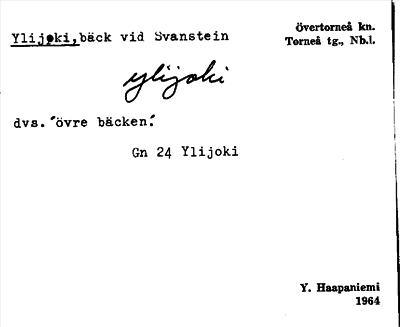 Bild på arkivkortet för arkivposten Ylijoki
