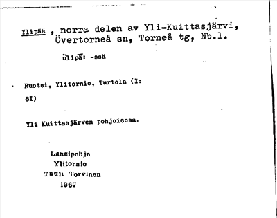 Bild på arkivkortet för arkivposten Ylipää