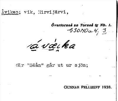Bild på arkivkortet för arkivposten Åviken