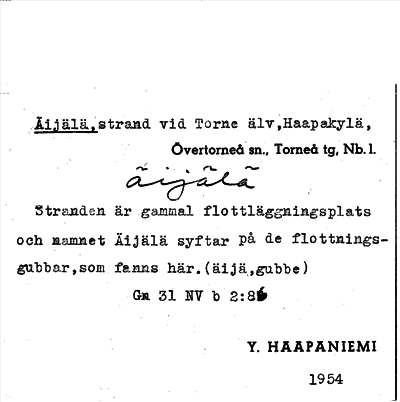 Bild på arkivkortet för arkivposten Äijälä