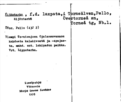 Bild på arkivkortet för arkivposten Äijäntarha