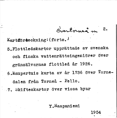 Bild på arkivkortet för arkivposten Övertorneå sn