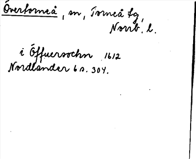 Bild på arkivkortet för arkivposten Övertorneå