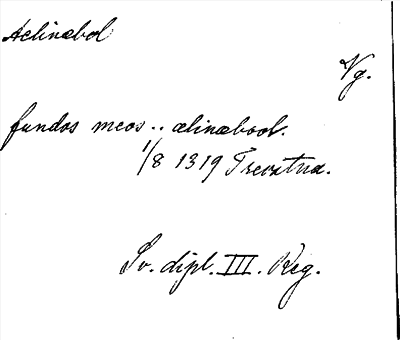 Bild på arkivkortet för arkivposten Aelinæbol