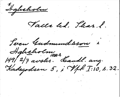 Bild på arkivkortet för arkivposten *Agheholm