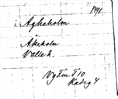Bild på arkivkortet för arkivposten Agheholm