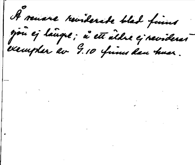 Bild på baksidan av arkivkortet för arkivposten *Hinmora sjö