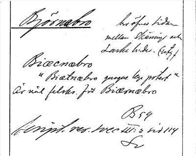 Bild på arkivkortet för arkivposten Björnabro