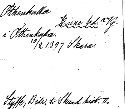 Bild på arkivkortet för arkivposten Öthenkullæ