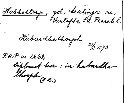 Bild på arkivkortet för arkivposten Habboltorp