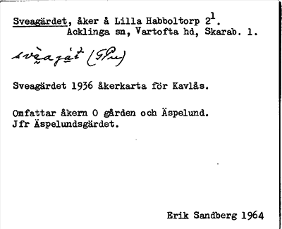 Bild på arkivkortet för arkivposten Sveagärdet
