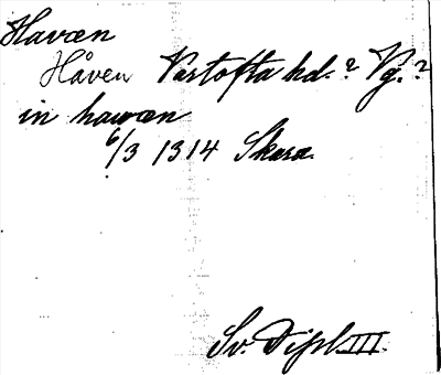 Bild på arkivkortet för arkivposten Havæn