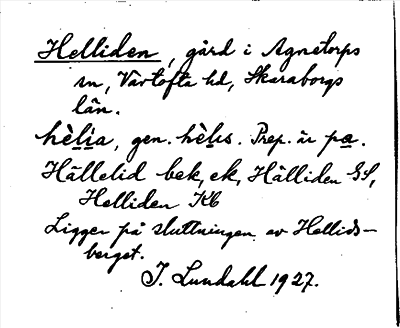 Bild på arkivkortet för arkivposten Helliden