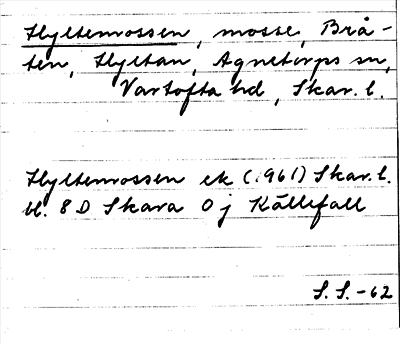 Bild på arkivkortet för arkivposten Hyltemossen